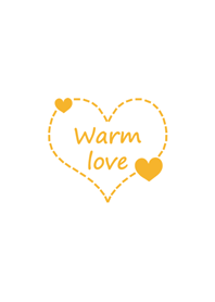 溫暖線條愛心-黃色