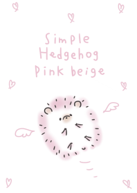 simple Hedgehog pink beige.