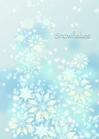 雪的結晶 -淡藍色-