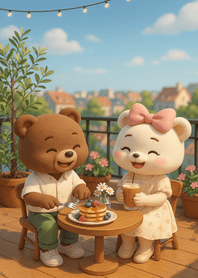 Sunny Rooftop Pancake Brunch