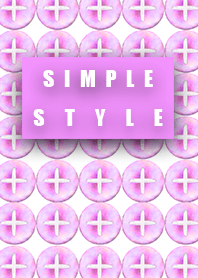 Simple style button pink