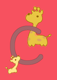 -Cute giraffe initial C-