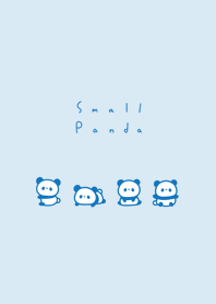 ちいさなパンダ。水色と青