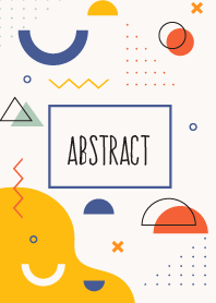 Abstract Rectangle Colorful White