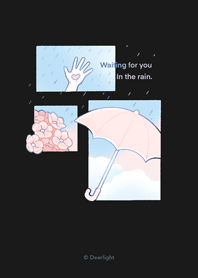 日系 - 愛する｜雨の日男の子暗色版