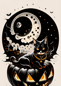 halloween cat a5bDC8