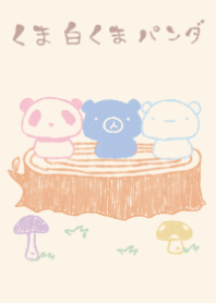 kuma sirokuma panda mori dull color