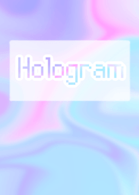 ホログラム　ピンク&ブルー&パープル
