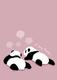 Cute Baby Panda - Dusty Pink