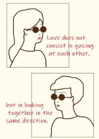 Sunglasses Boy and Girl/beige red