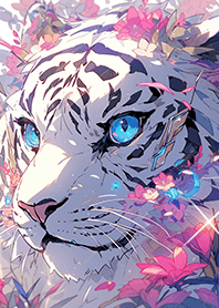 充滿靈氣的白老虎。老虎❤-1
