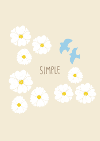 Blue Bird of Happiness White Flower29 J