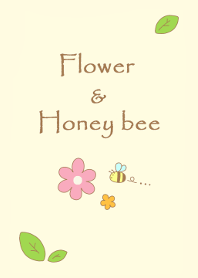 お花とミツバチ