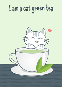 a Cat green tea