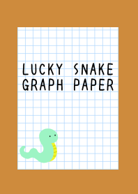 LUCKY SNAKE GRAPH PAPER-BROWN-ORANGE