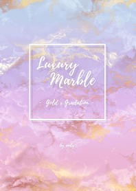 Gold x Marble - Blue & Purple #004