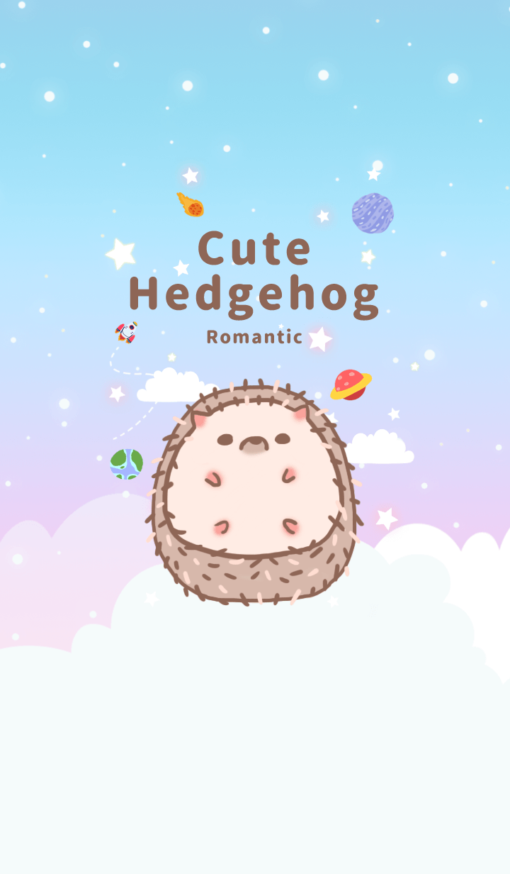 misty cat-Cute Hedgehog Galaxy romantic