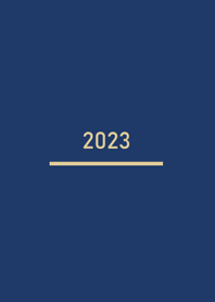 極簡約2023年˙深藍色