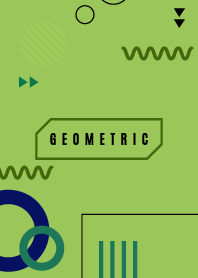 Minimal Geometric Celery Green