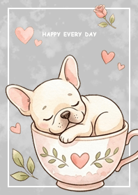 French Bulldog4/Marble/grey