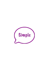 The Simple Speech bubble No,1-W34