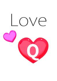 ハート イニシャル "Q"
