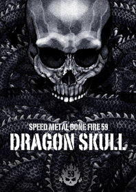 Speed metal bone fire Dragon skull 59