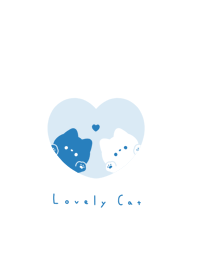 แมวคู่ / aqua blue.