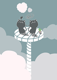 Cat on Platform J - Gray Indigo (Pi5)