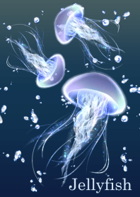 Jellyfish and sea foam