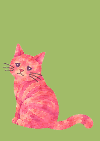 A depressed cat01 moss green