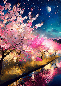 美しい夜桜の着せかえ#660