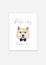 Ribbon dog - Shiba inu - 03 - BLACK