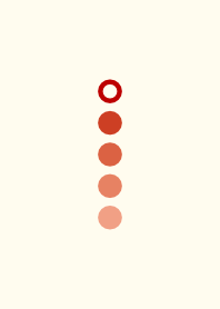 mere dots Red+Beige