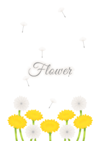 Flower 009 (dandelion-White)