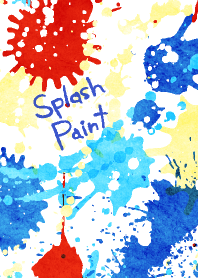 Splash paint water color Japanese fest