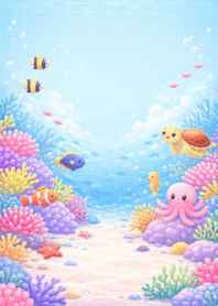 Cute little fish in the sea 3_38