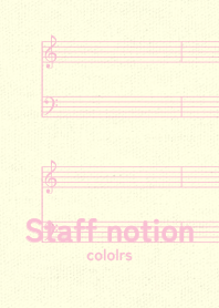 staff notation2 Carnation pink