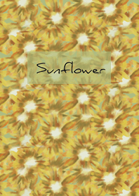 เหลือง เขียว : ดอกทานตะวันสีน้ำ