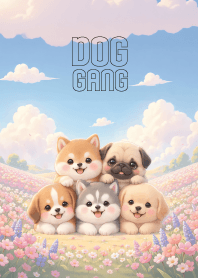 Pretty Dog Group In Flower