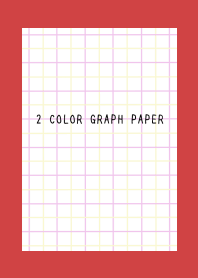 2 COLOR GRAPH PAPER/PINK&YEL/RED/BEIGE