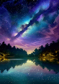 Beautiful starry night view#1745