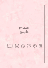 Private simple -coral pink-