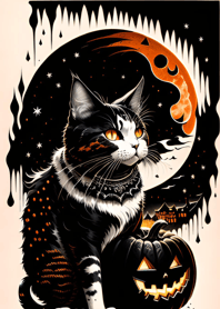 halloween cat 13C55B
