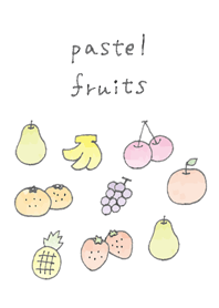 pastel fruits
