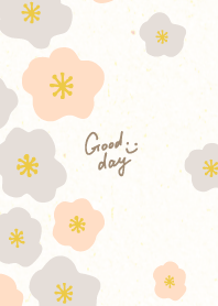 Hand-drawn 2color flowers13