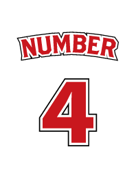 Number 4 White x Red version