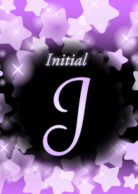 【J】イニシャル❤️きらきら星-紫-