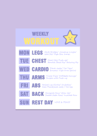 Weekly WORKOUT