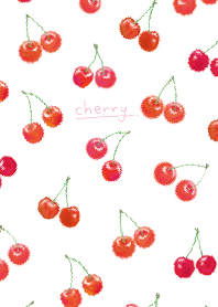 watercolor painting:cherries/mini WV